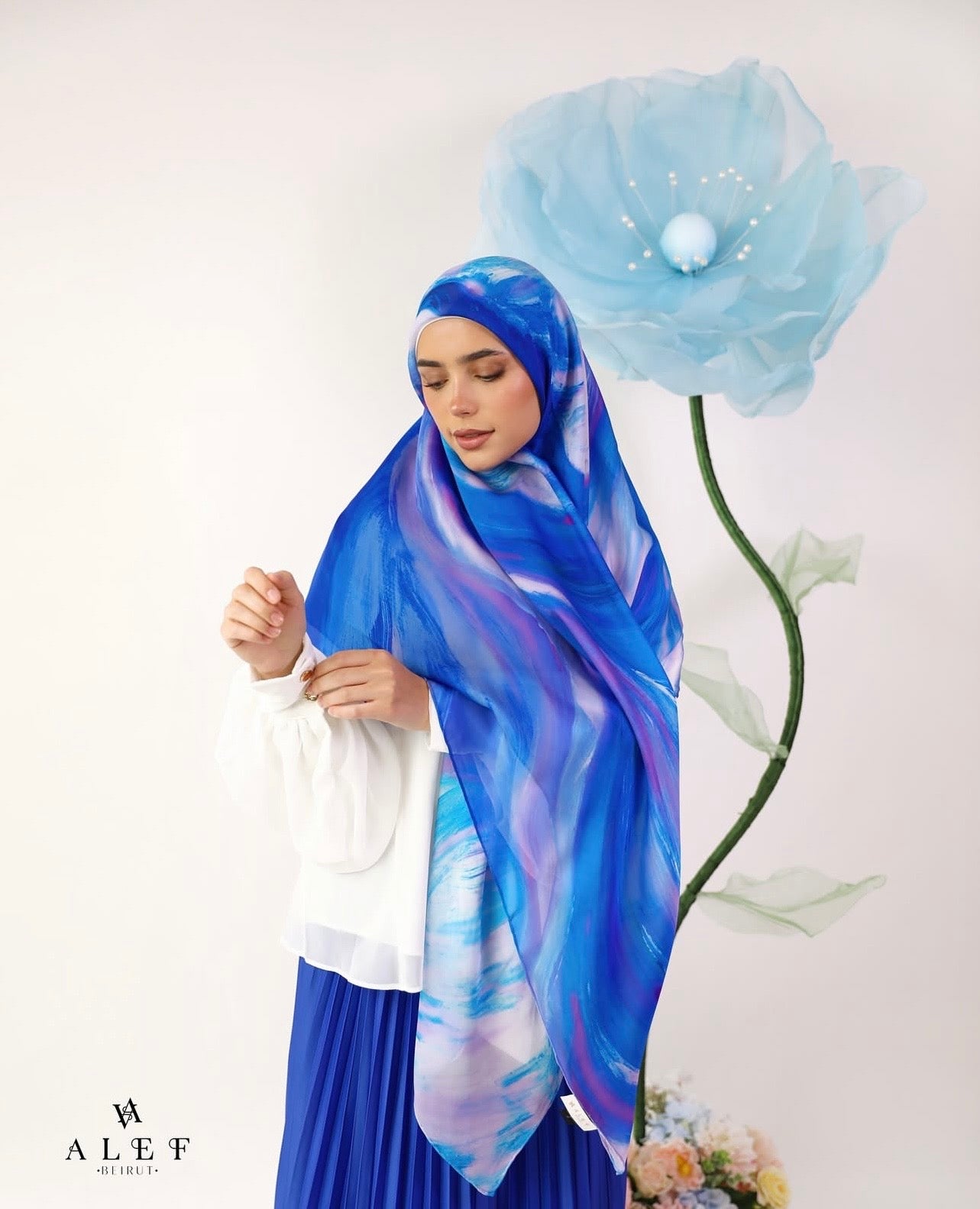 Peony Pure Silk Echarpe