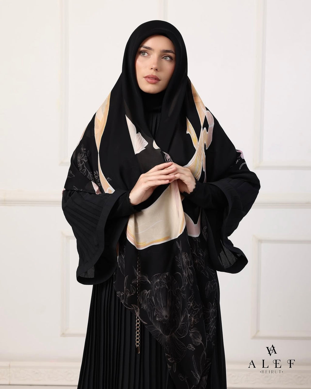 Victorian Era Pure Silk Echarpe