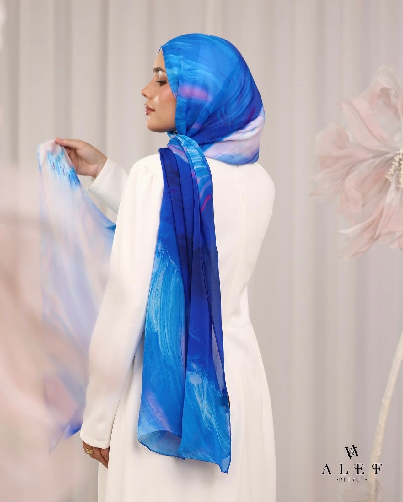 Peony Pure Silk Rectangle Shawl