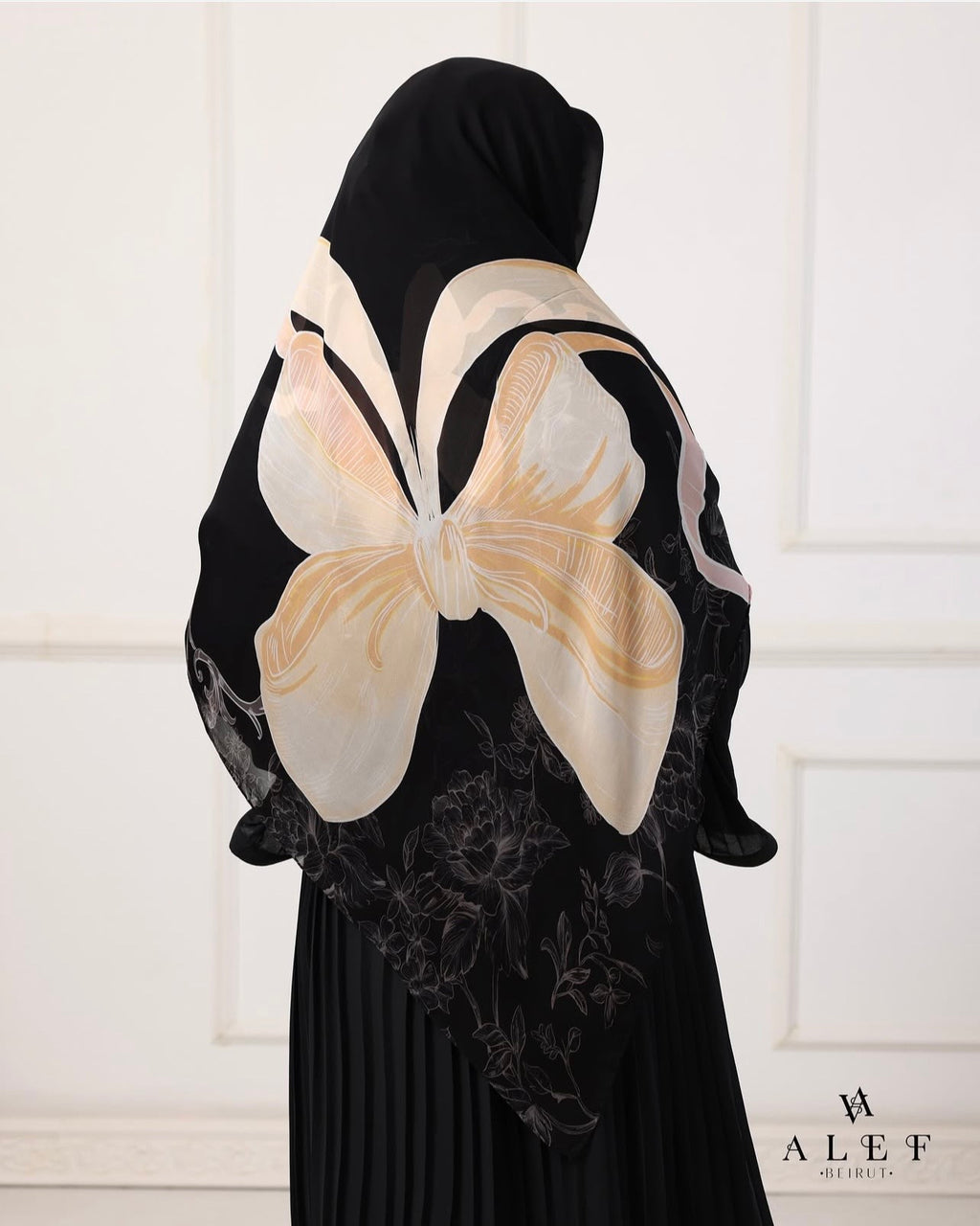 Victorian Era Pure Silk Echarpe