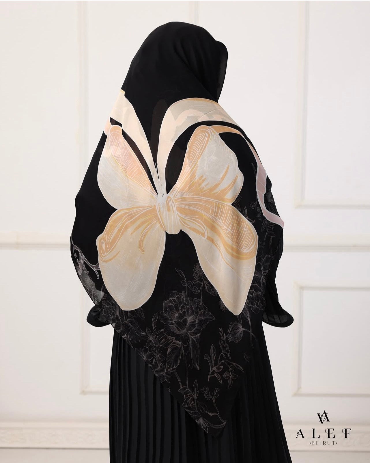 Victorian Era Pure Silk Echarpe