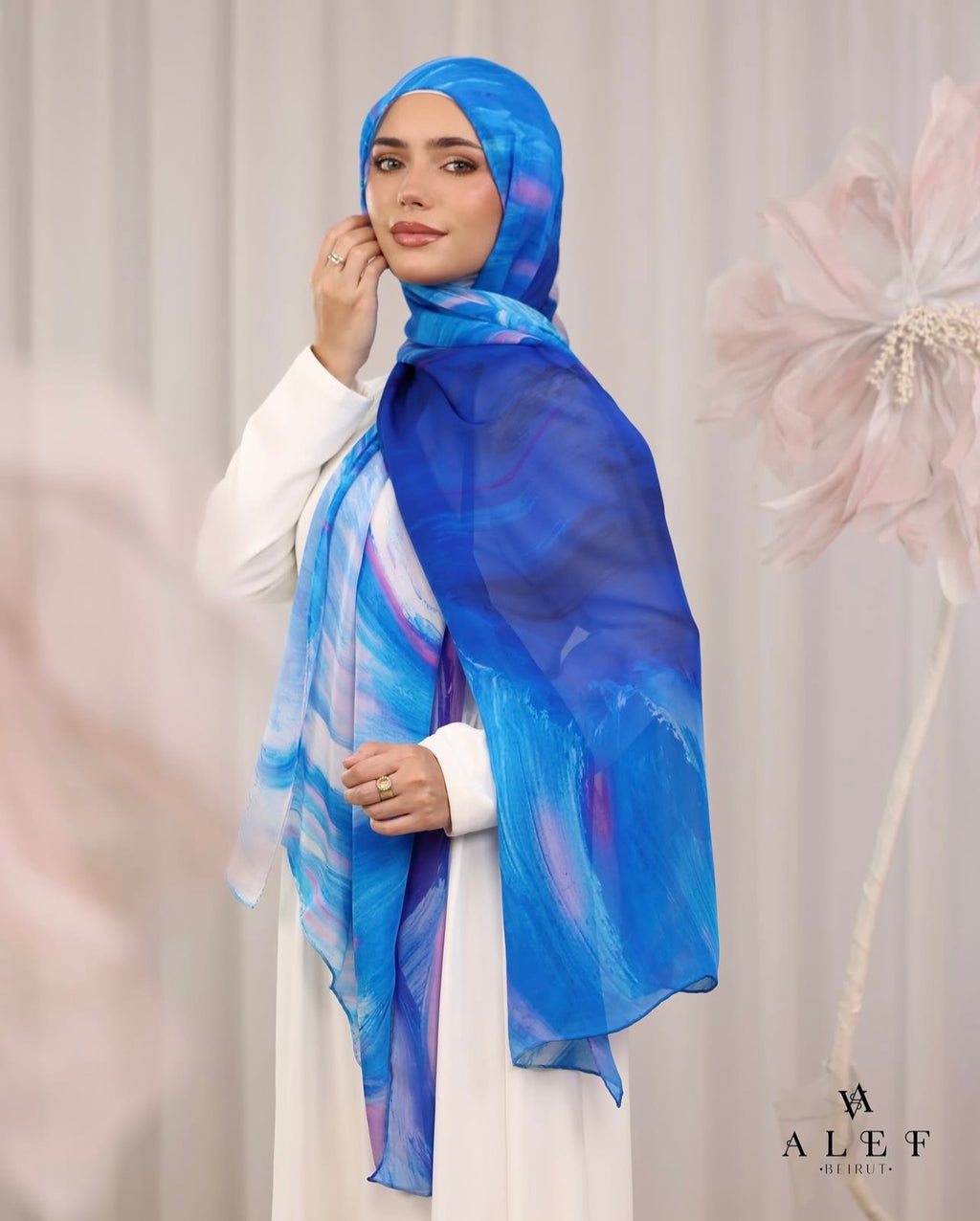 Peony Pure Silk Rectangle Shawl