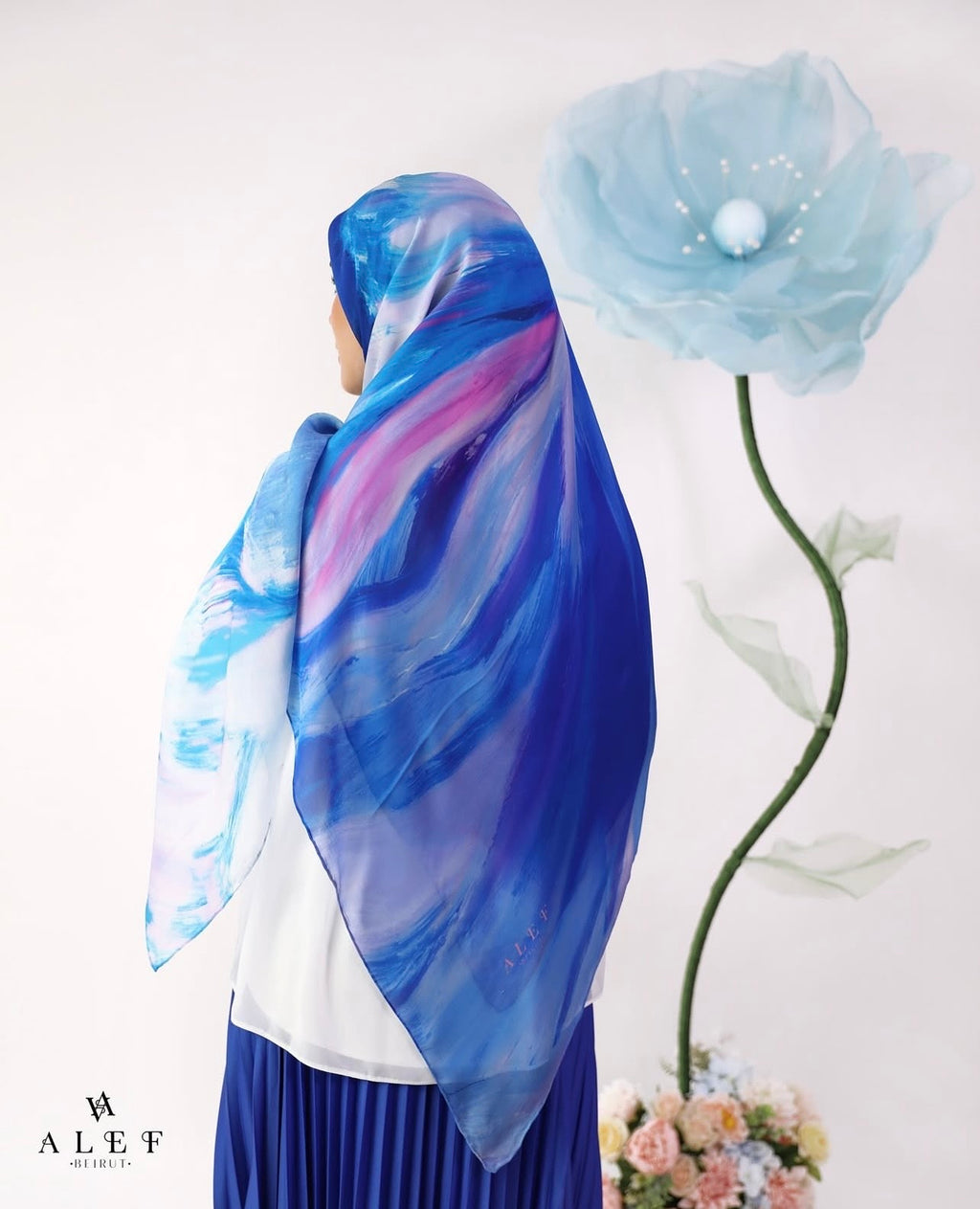 Peony Pure Silk Echarpe