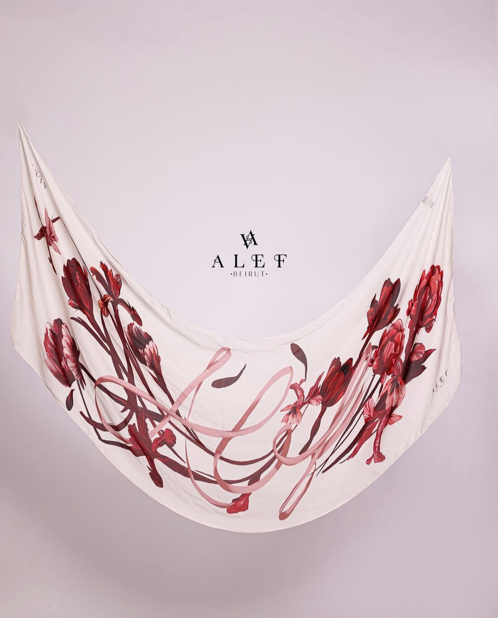 Ribbon Pure Silk Rectangle Shawl