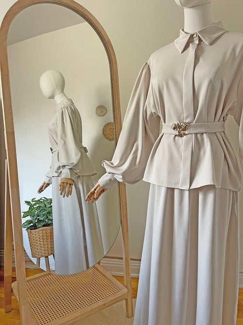 Crepe Skirt Set