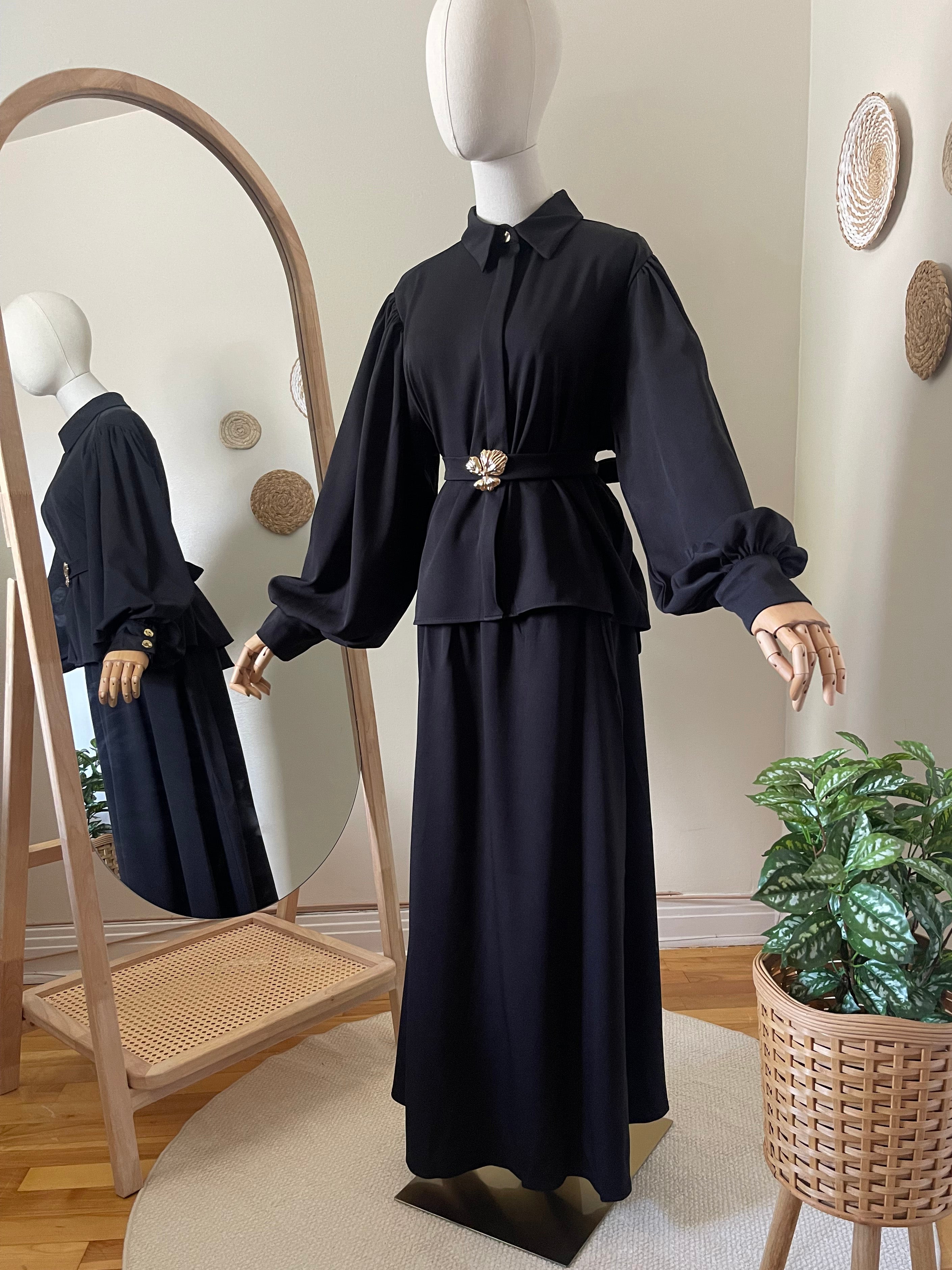 Crepe Skirt Set