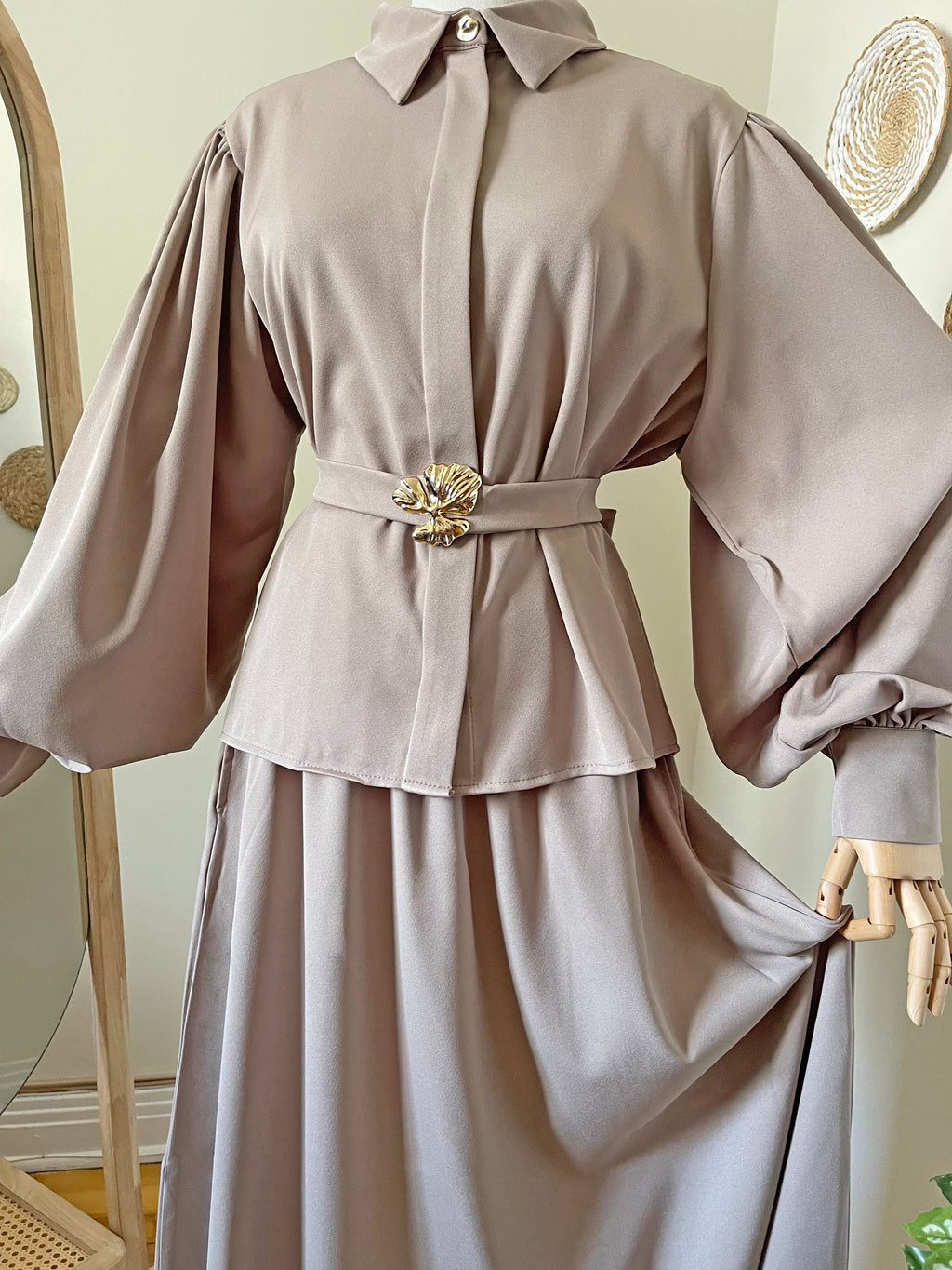 Crepe Skirt Set