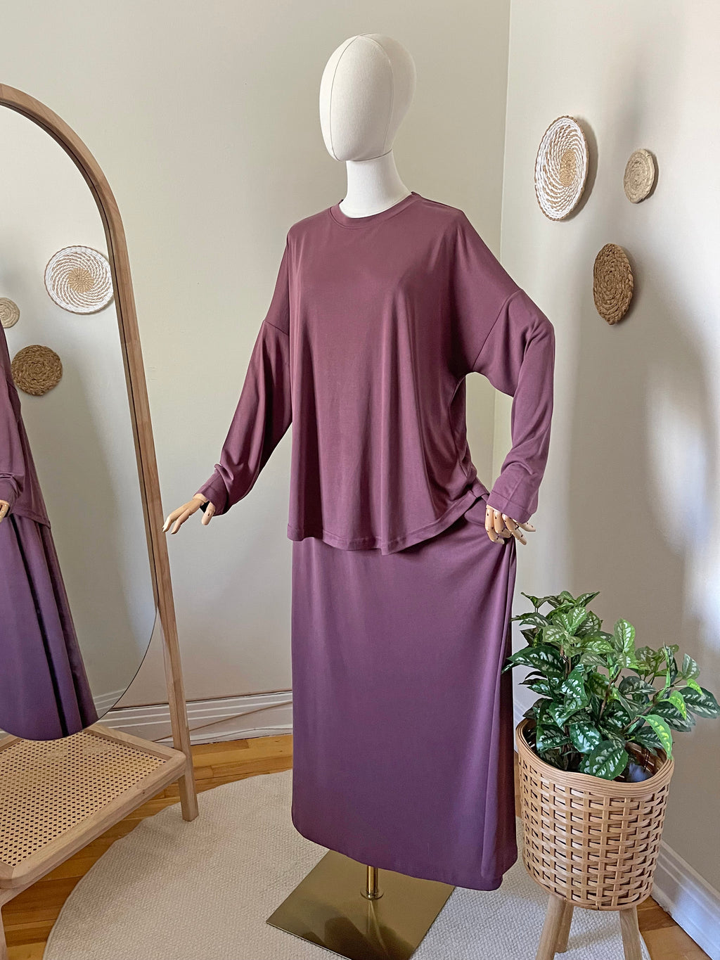 Basic Oysho Skirt Set