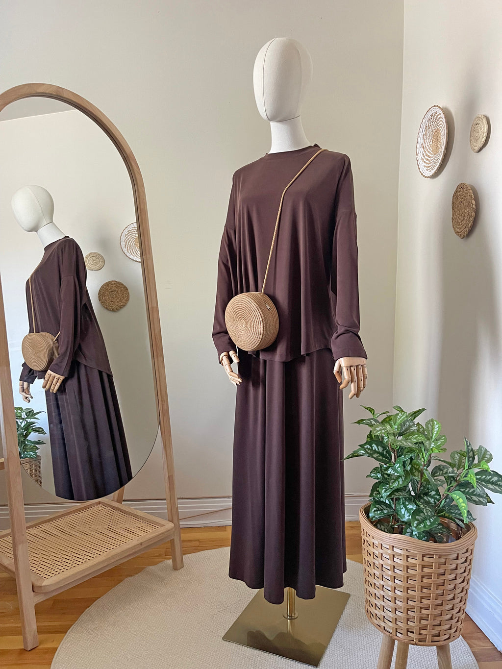 Basic Oysho Skirt Set