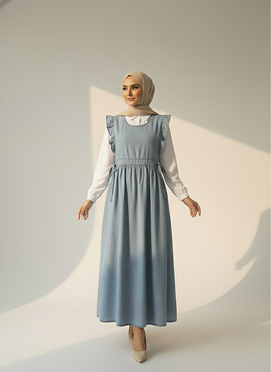 Two-Piece Denim Dress