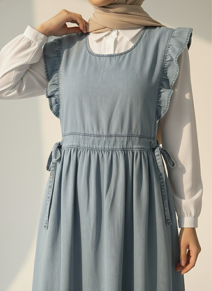 Two-Piece Denim Dress