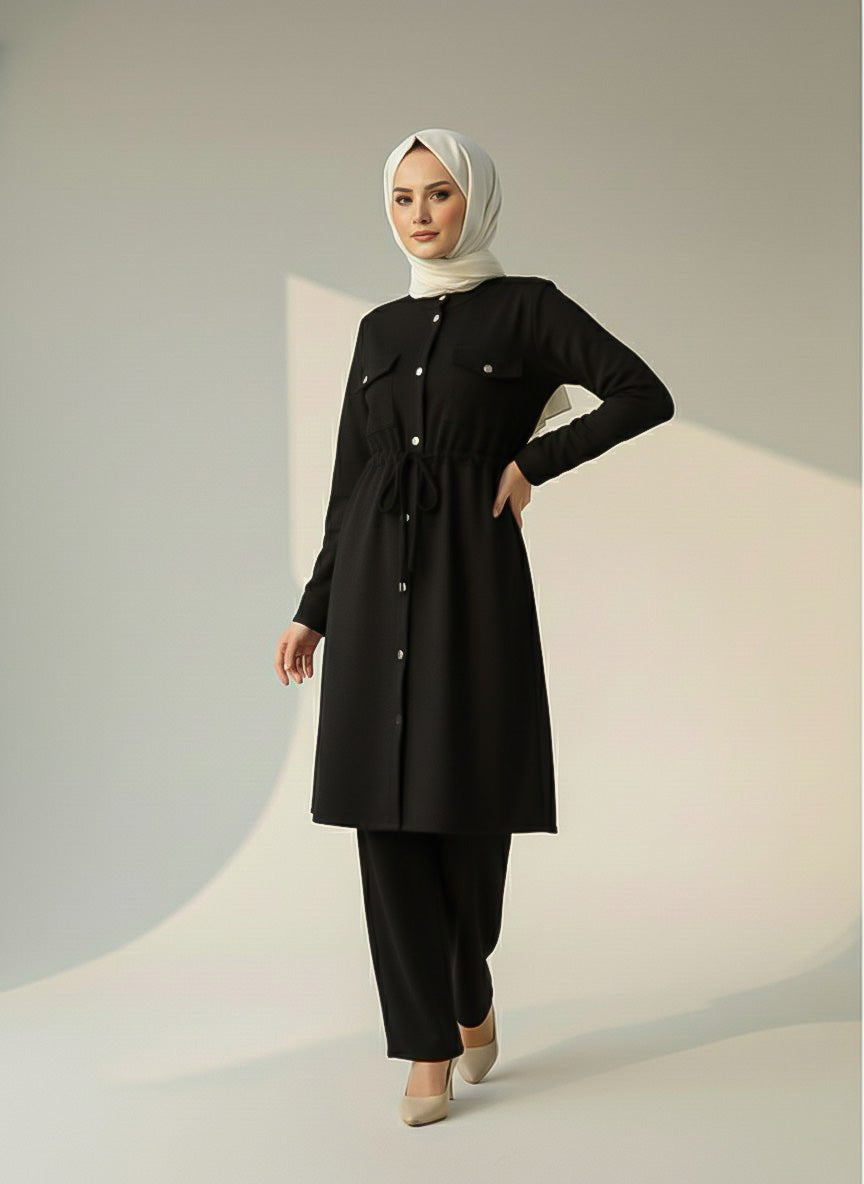 Button-Down Tunic and Trouser Set